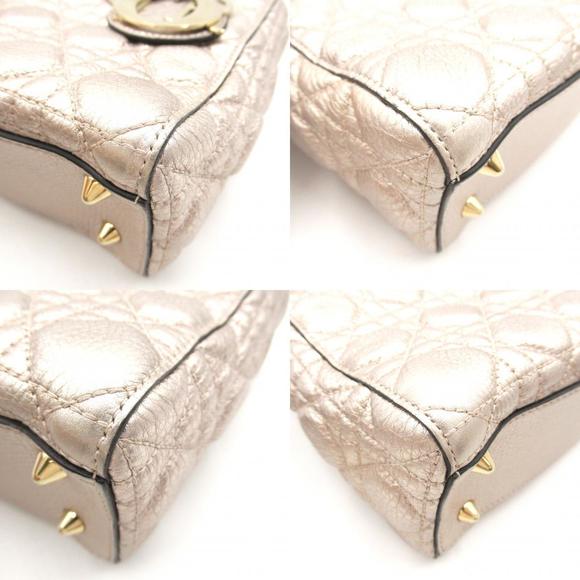 Dior Bag Champagne Cannage 2Way Tote - Picture 10 of 10